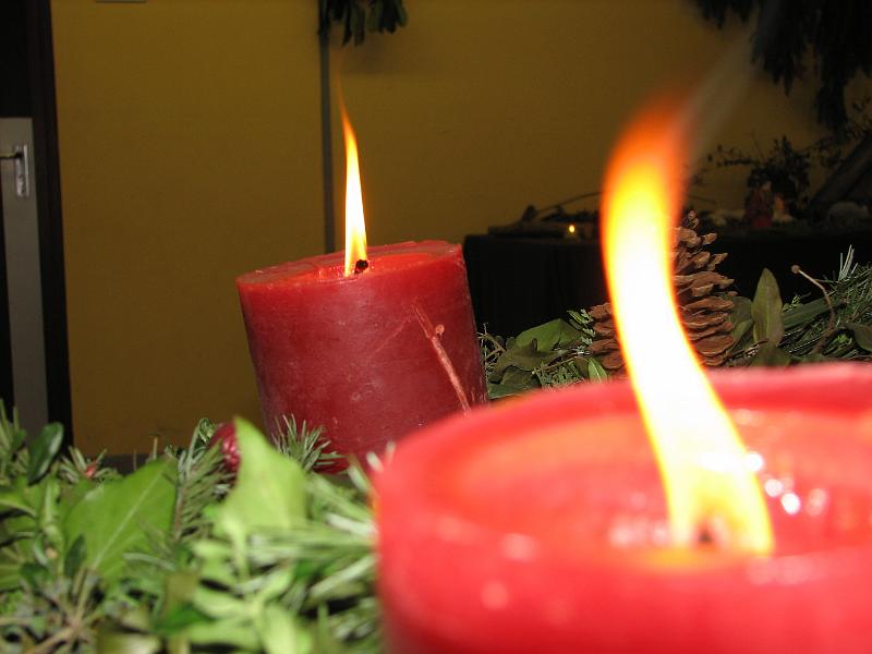 IMG_4660.JPG - Der Adventskranz im unteren Foyer.