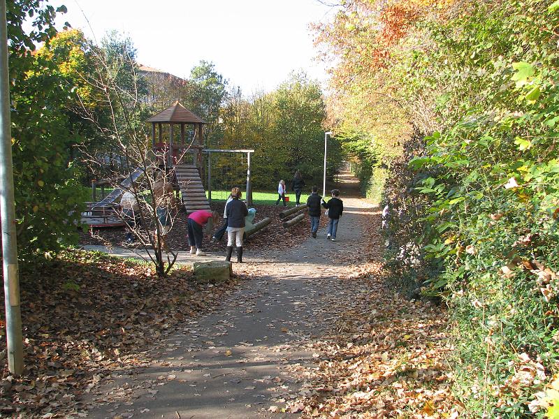 IMG_4278.JPG - Herbstputz 2008 - Auch in der Umgebung der Schule.Hier am Spielplatz.